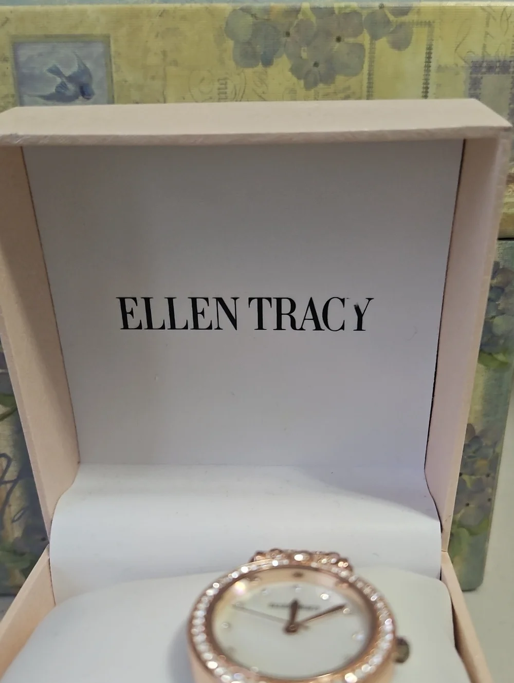 Watch Rose Gold With White Sapphires Round Fancy Formal Wear Costume Jewery 8